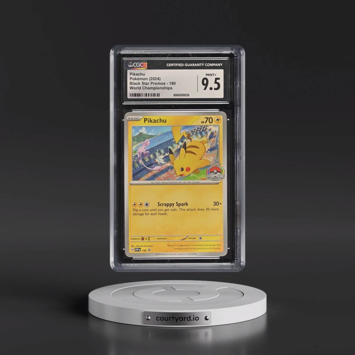 2023 Black Star Promos - Scarlet & Violet SVP EN #190 Pikachu - World Championships (CGC 9.5 MINT+)