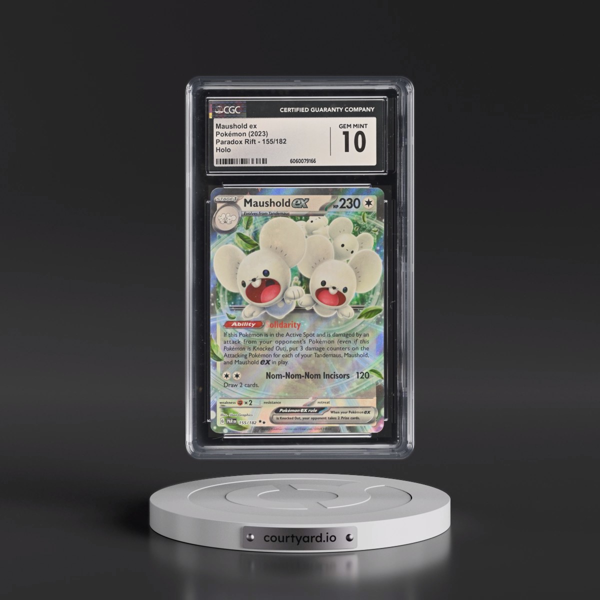 2023 Paradox Rift - PAR EN #155/182 Maushold ex - Holo (CGC 10 GEM MINT)