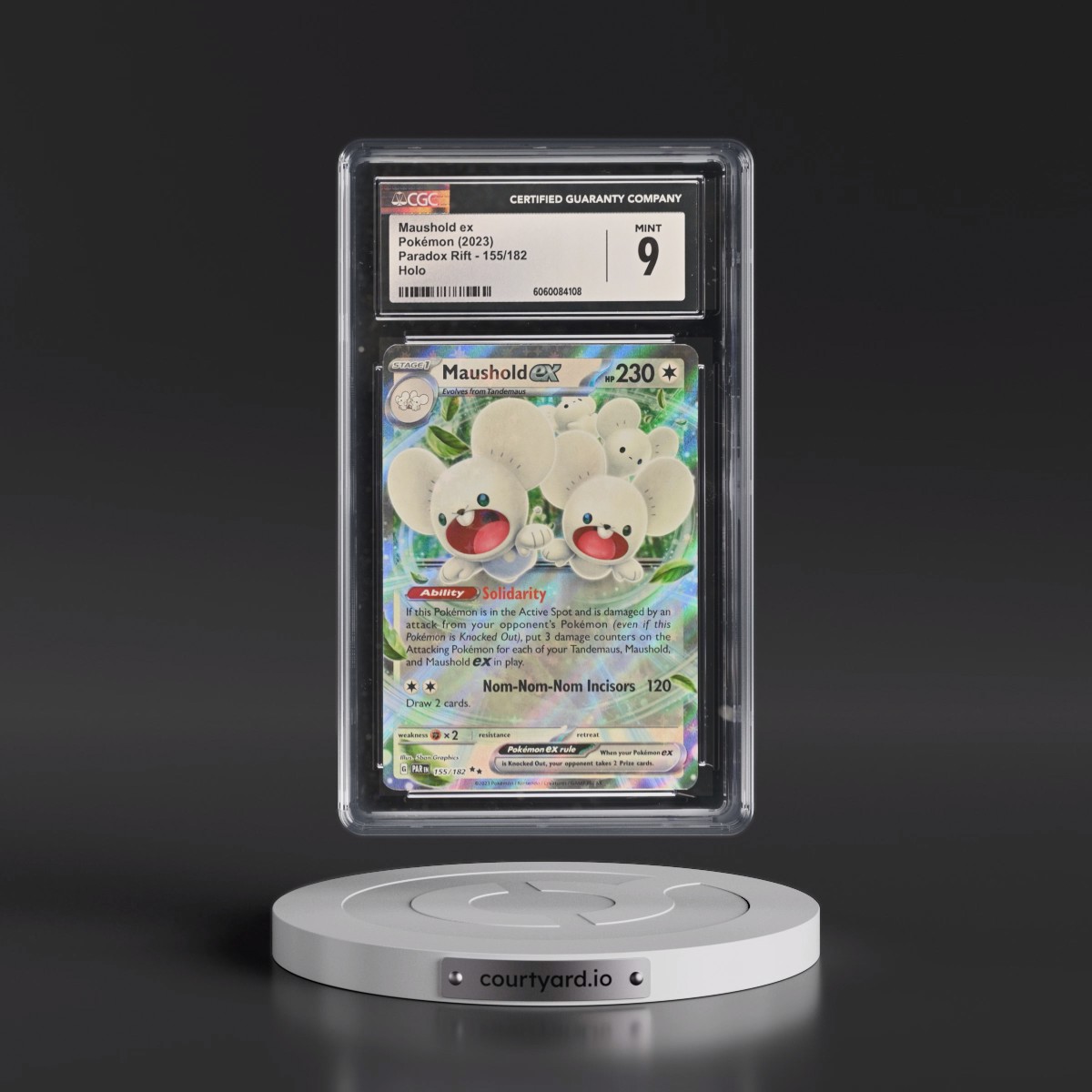 2023 Paradox Rift - PAR EN #155/182 Maushold ex - Holo (CGC 9 MINT)