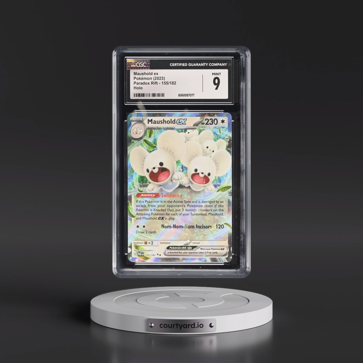 2023 Paradox Rift - PAR EN #155/182 Maushold ex - Holo (CGC 9 MINT)