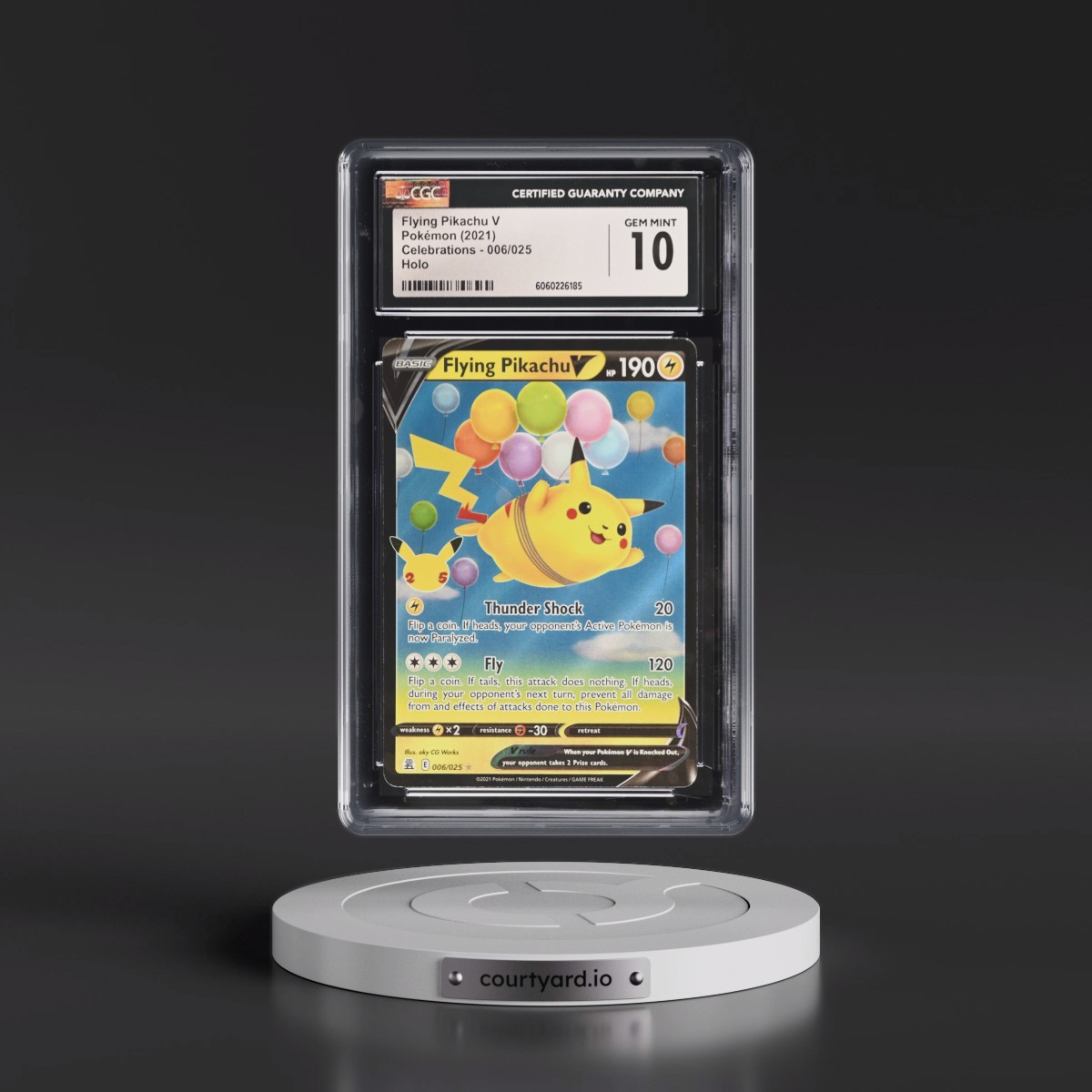 2021 Celebrations #006/025 Flying Pikachu V - Holo (CGC 10 GEM MINT)