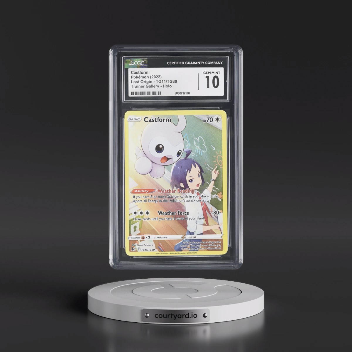 2022 Lost Origin #TG11/TG30 Castform - Trainer Gallery Holo (CGC 10 GEM MINT)