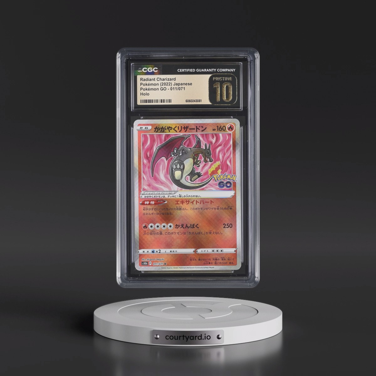 2022 Pokémon GO #011/071 Radiant Charizard - Holo (CGC 10 PRISTINE)