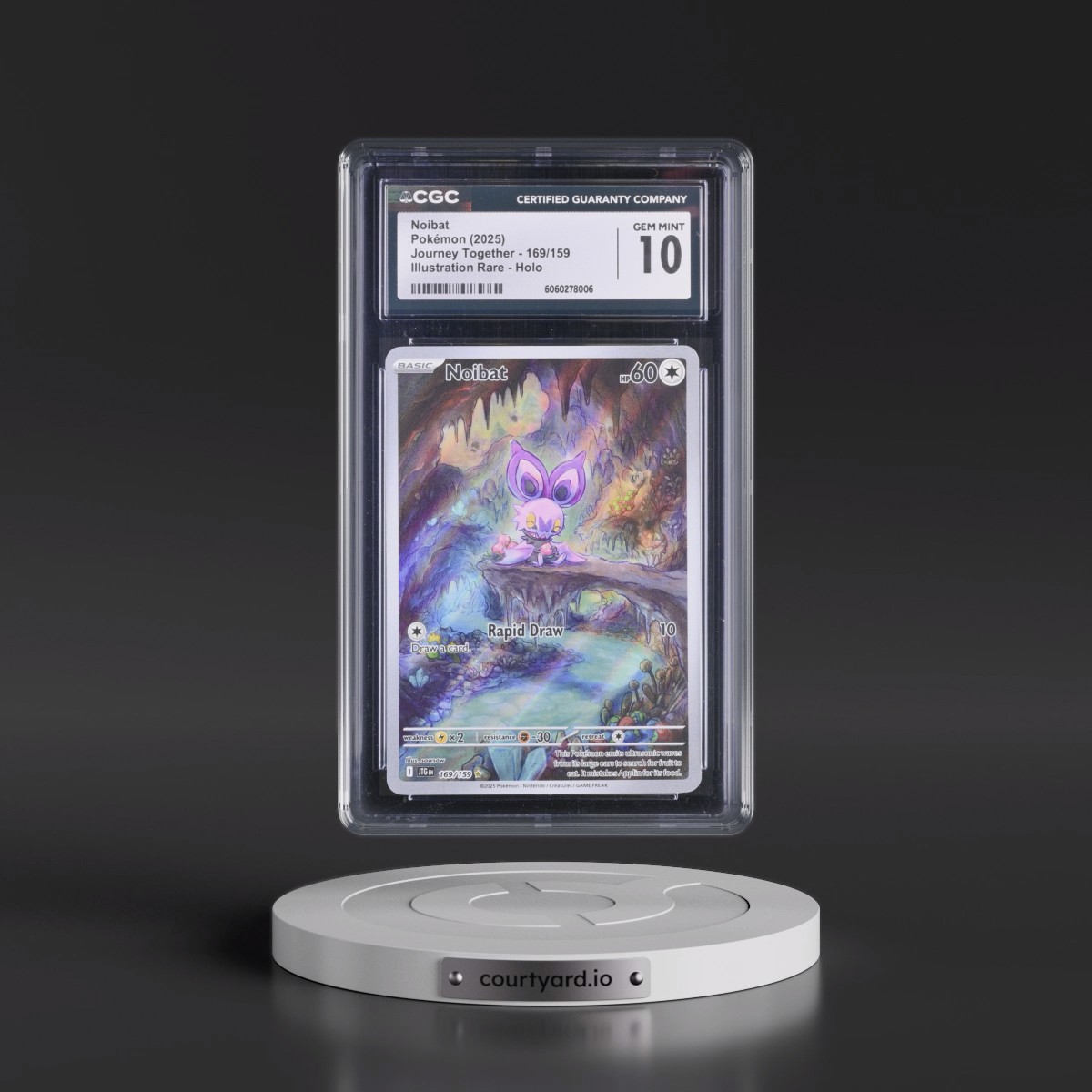 2024 Journey Together - JTG EN #169/159 Noibat - Illustration Rare Holo (CGC 10 GEM MINT)