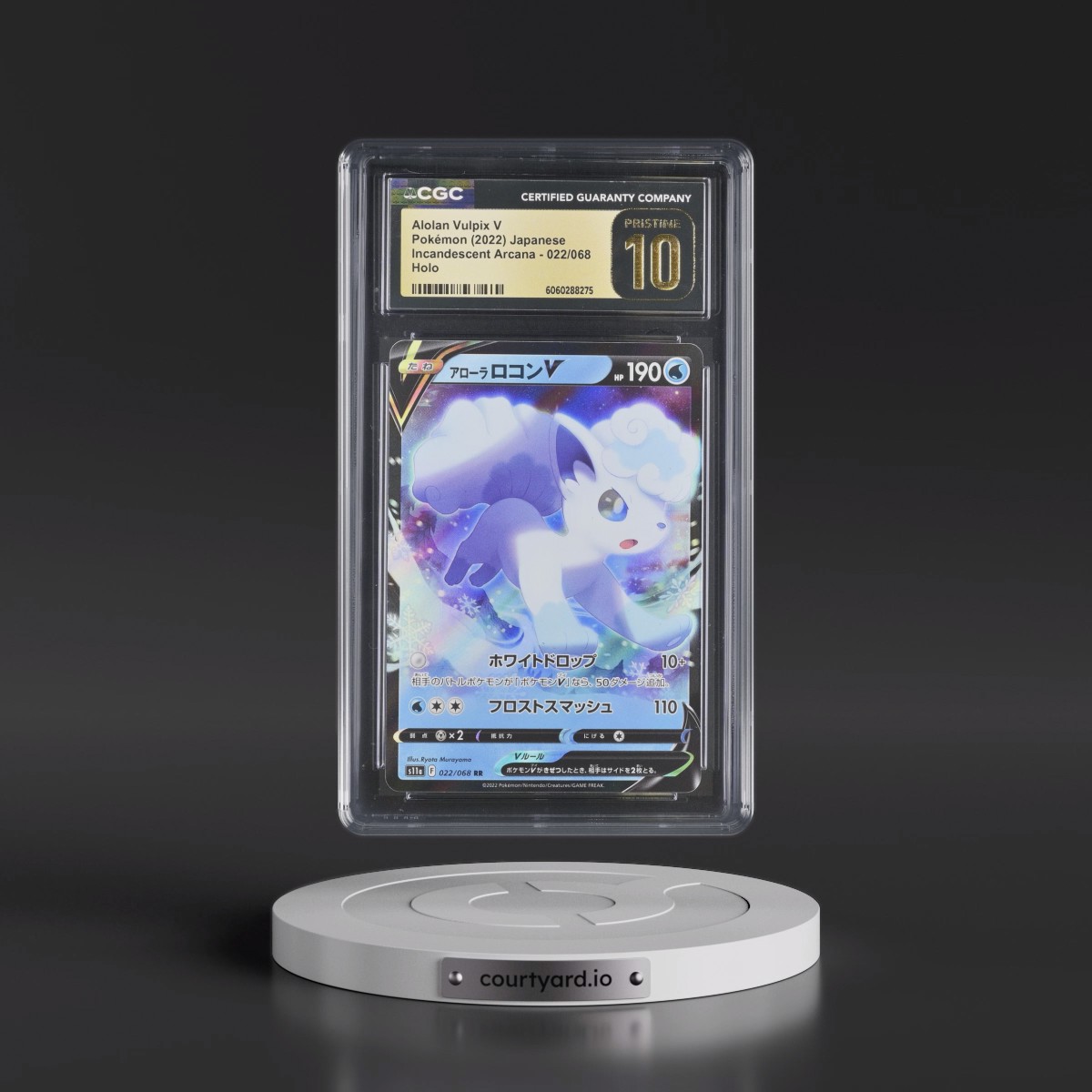 2022 Incandescent Arcana #022/068 Alolan Vulpix V - Holo (CGC 10 PRISTINE)