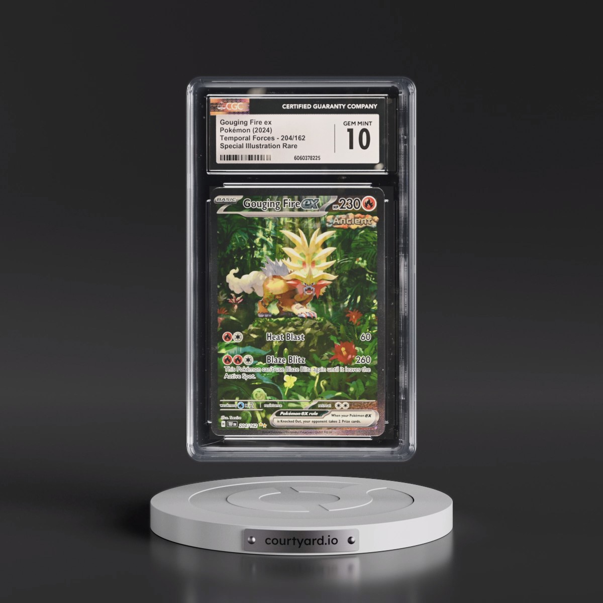 2023 Temporal Forces - TEF EN #204/162 Gouging Fire ex - Special Illustration Rare (Holo) (CGC 10 GEM MINT)