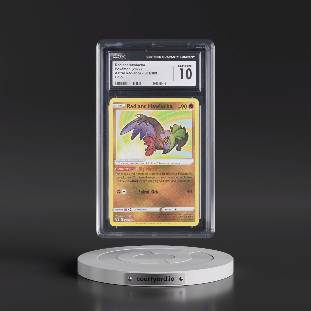 Astral Radiance #081/189 Radiant Hawlucha - Holo (CGC 10 GEM MINT)