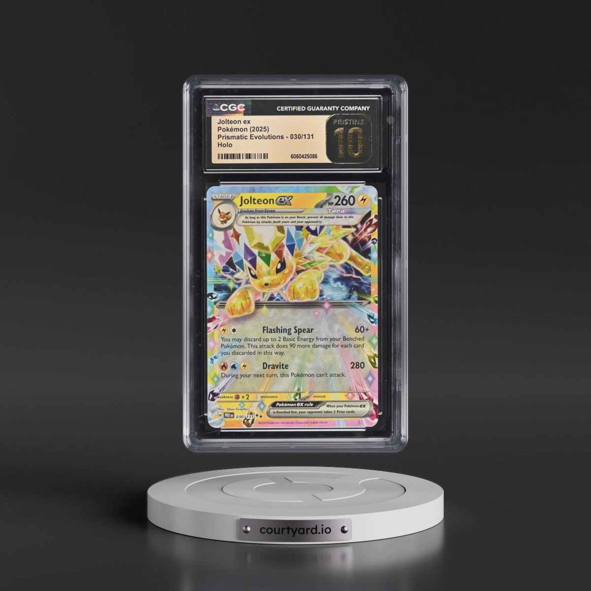 2024 Prismatic Evolutions - PRE EN #030/131 Jolteon ex - Holo (CGC 10 PRISTINE)