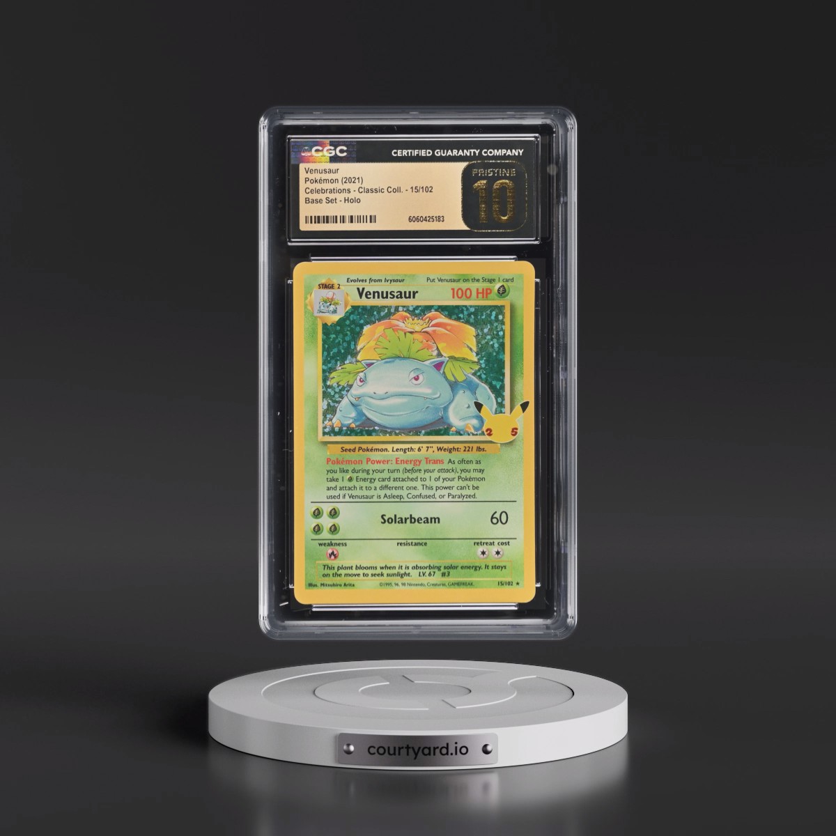 2021 Celebrations - Classic Collection #15/102 Venusaur - Base Set Holo (CGC 10 PRISTINE)
