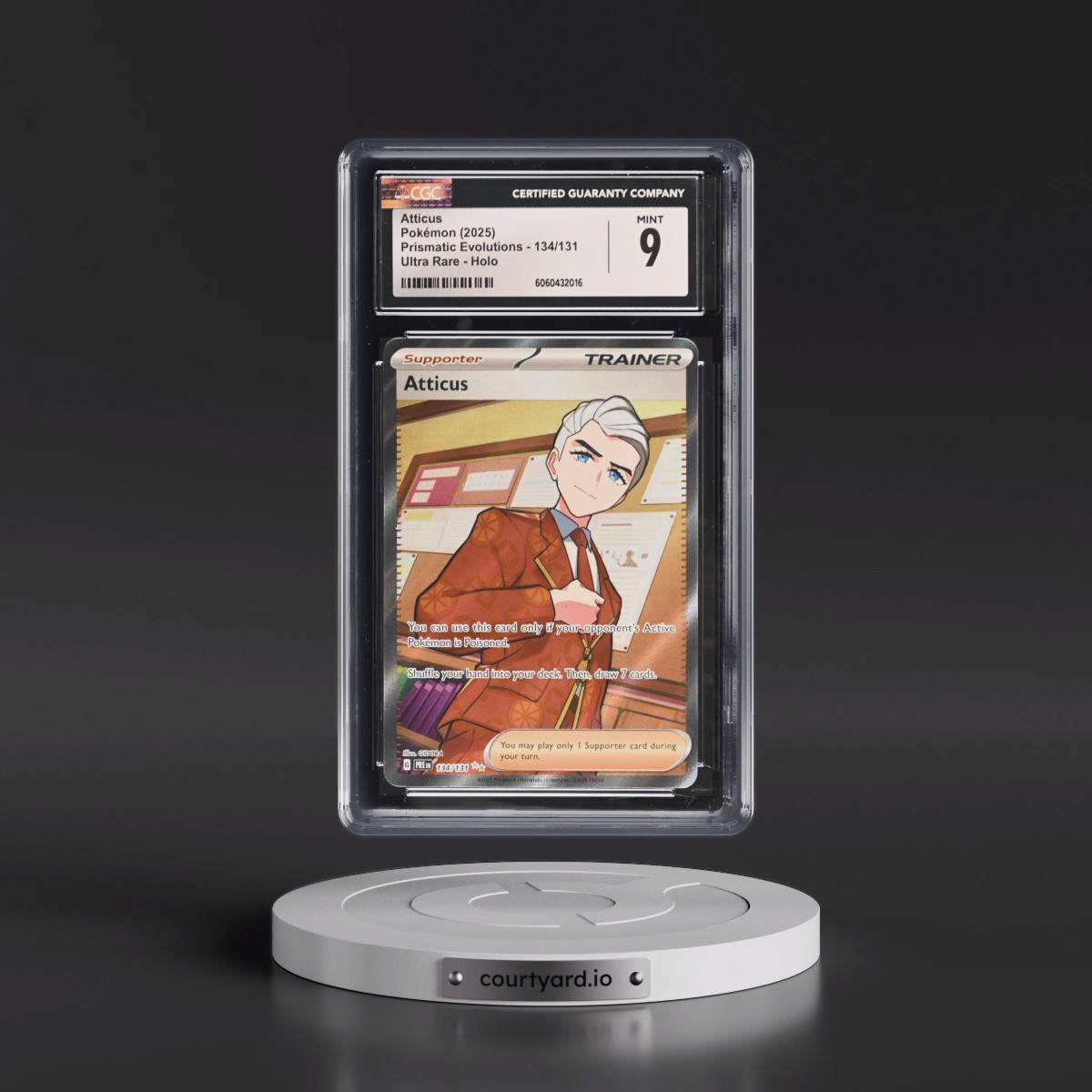 2024 Prismatic Evolutions - PRE EN #134/131 Atticus - Ultra Rare Holo (CGC 9 MINT)
