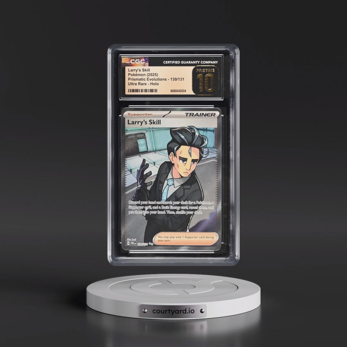 2024 Prismatic Evolutions - PRE EN #139/131 Larry's Skill - Ultra Rare Holo (CGC 10 PRISTINE)