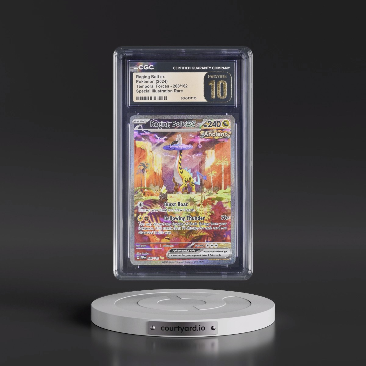 2023 Temporal Forces - TEF EN #208/162 Raging Bolt ex - Special Illustration Rare (Holo) (CGC 10 PRISTINE)