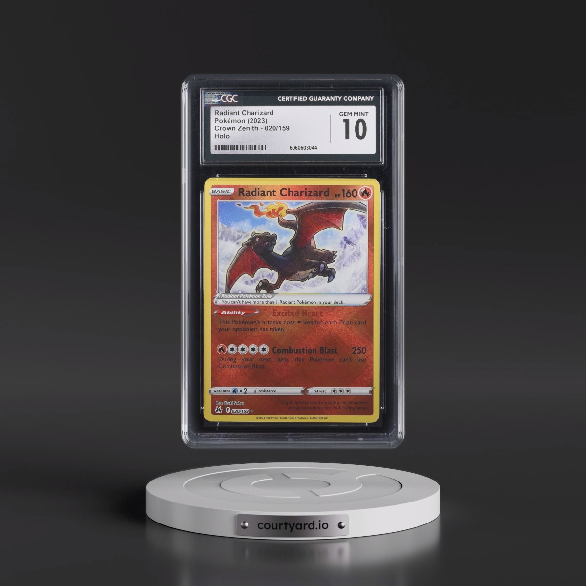 2023 Crown Zenith #020/159 Radiant Charizard - Holo (CGC 10 GEM MINT)