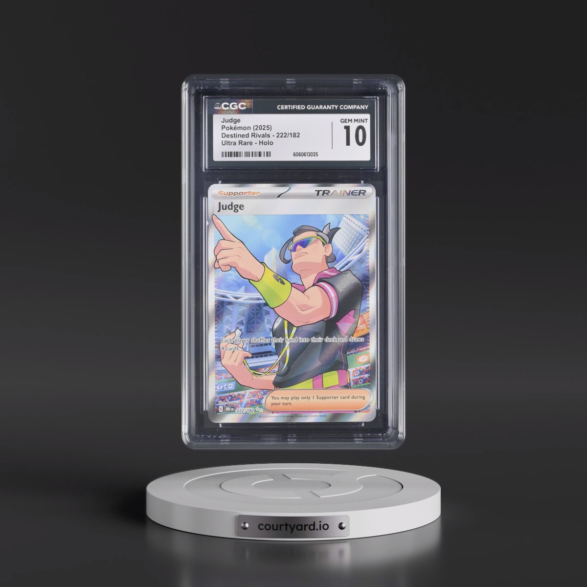 2025 Destined Rivals - DRI EN #222/182 Judge - Ultra Rare Holo (CGC 10 GEM MINT)