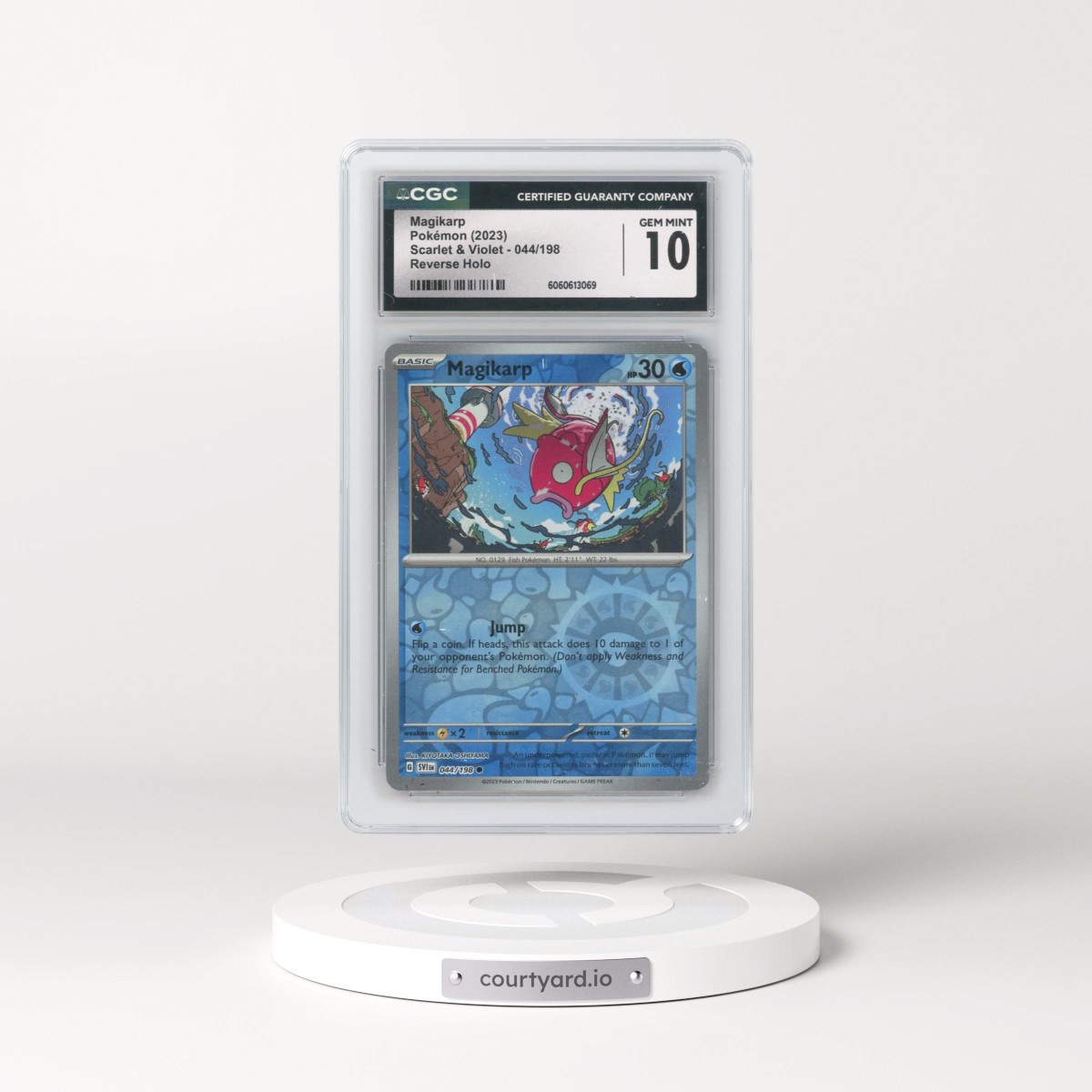 2023 Scarlet & Violet #044/198 Magikarp - Reverse Holo (CGC 10 GEM MINT)