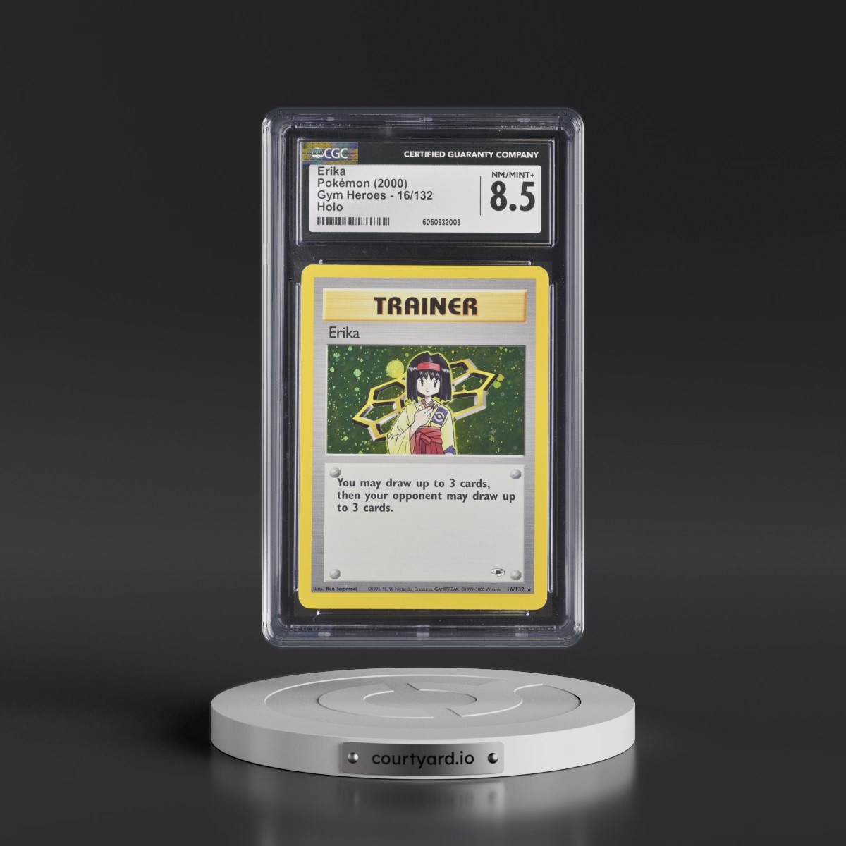 2000 Gym Heroes #16/132 Erika - Holo (CGC 8.5 NM-MT+)