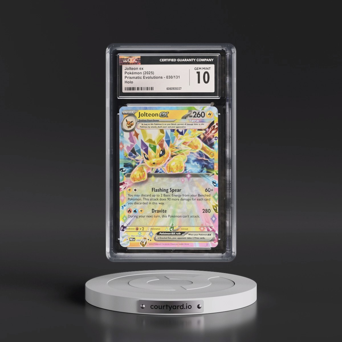 2024 Prismatic Evolutions - PRE EN #030/131 Jolteon ex - Holo (CGC 10 GEM MINT)
