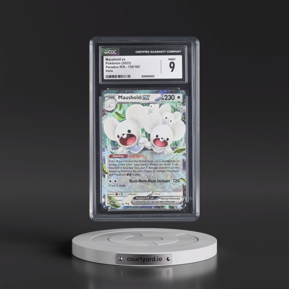 2023 Paradox Rift - PAR EN #155/182 Maushold ex - Holo (CGC 9 MINT)
