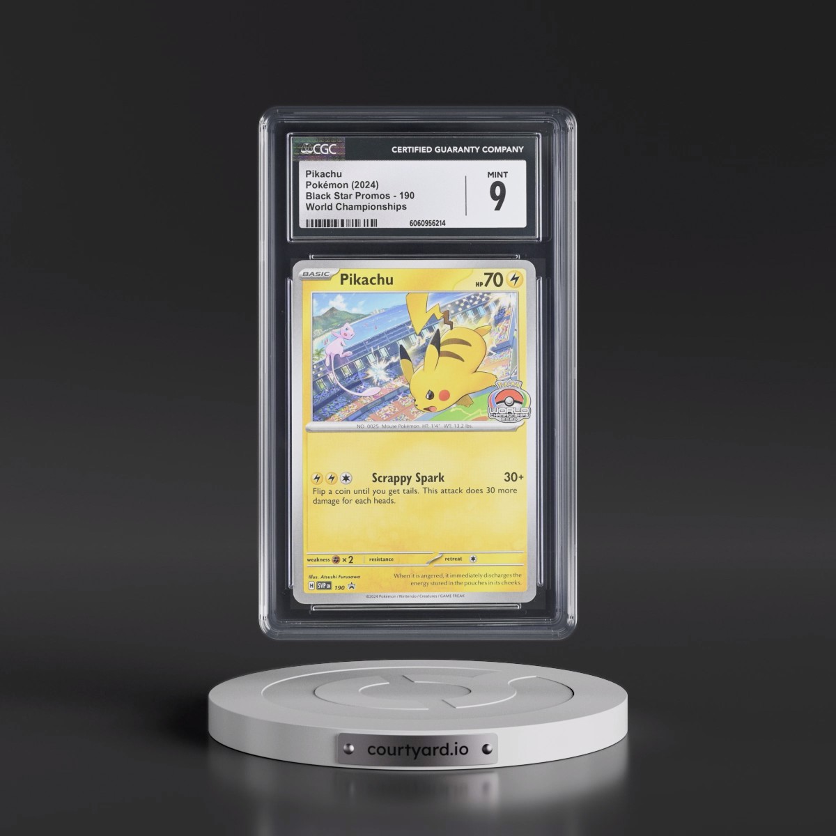 2023 Black Star Promos - Scarlet & Violet SVP EN #190 Pikachu - World Championships (CGC 9 MINT)