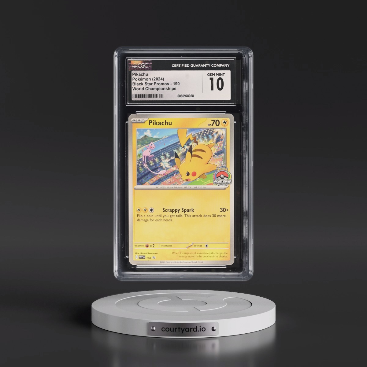 2023 Black Star Promos - Scarlet & Violet SVP EN #190 Pikachu - World Championships (CGC 10 GEM MINT)