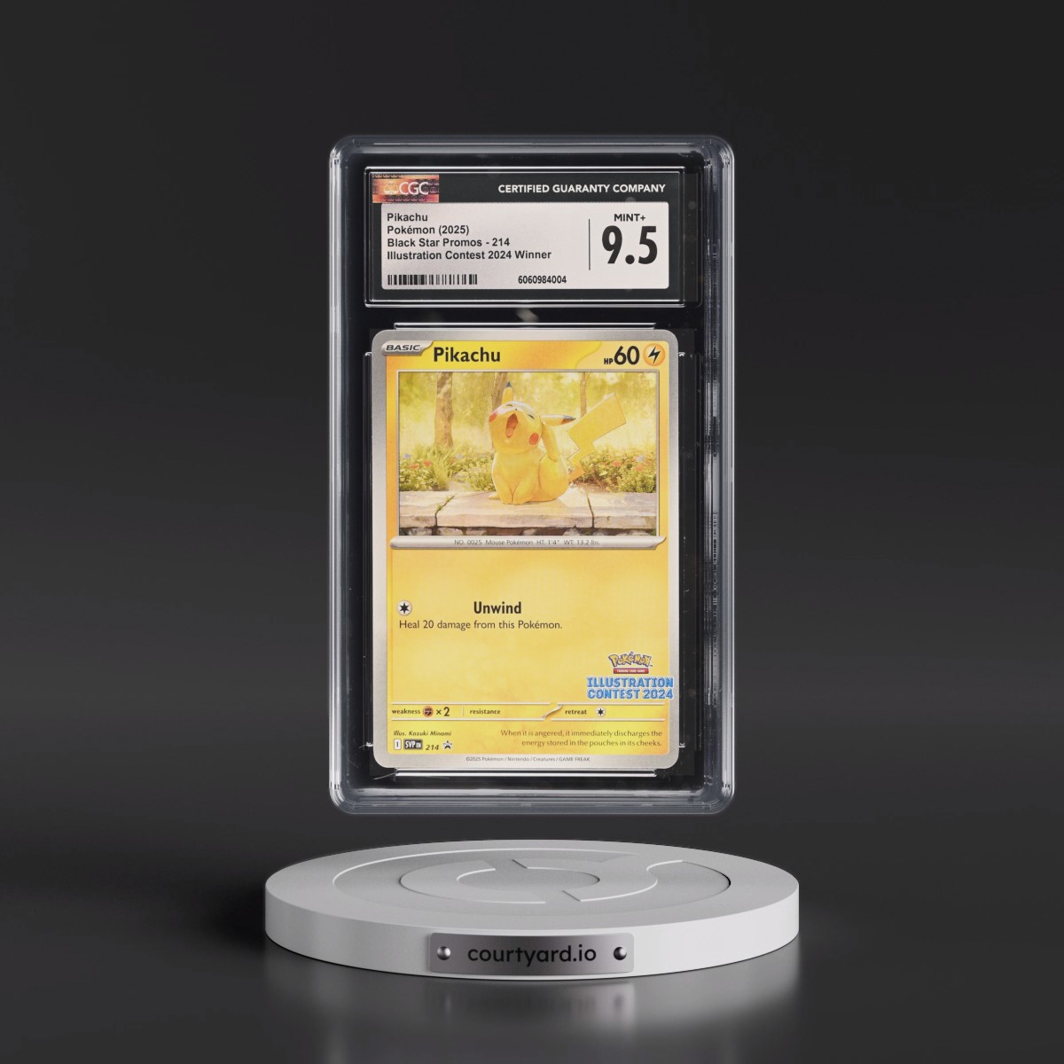 2023 Black Star Promos - Scarlet & Violet SVP EN #214 Pikachu - Illustration Contest 2024 Winner (CGC 9.5 MINT+)