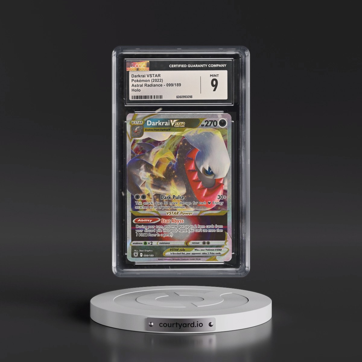 Astral Radiance #099/189 Darkrai VSTAR - Holo (CGC 9 MINT)