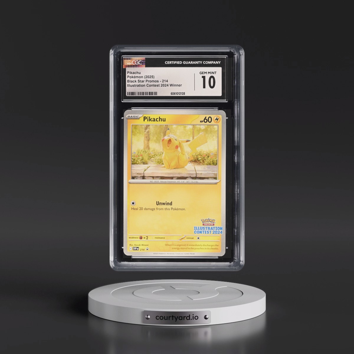 2023 Black Star Promos - Scarlet & Violet SVP EN #214 Pikachu - Illustration Contest 2024 Winner (CGC 10 GEM MINT)