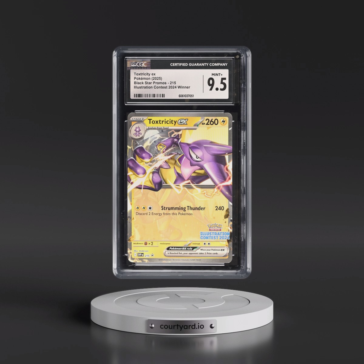 2023 Black Star Promos - Scarlet & Violet SVP EN #215 Toxtricity ex - Illustration Contest 2024 Winner (CGC 9.5 MINT+)