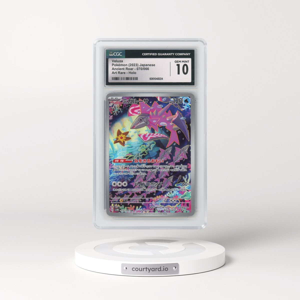 2023 Pokémon Sv4k-Ancient Roar #070 Veluza - Art Rare (CGC 10 GEM MINT)