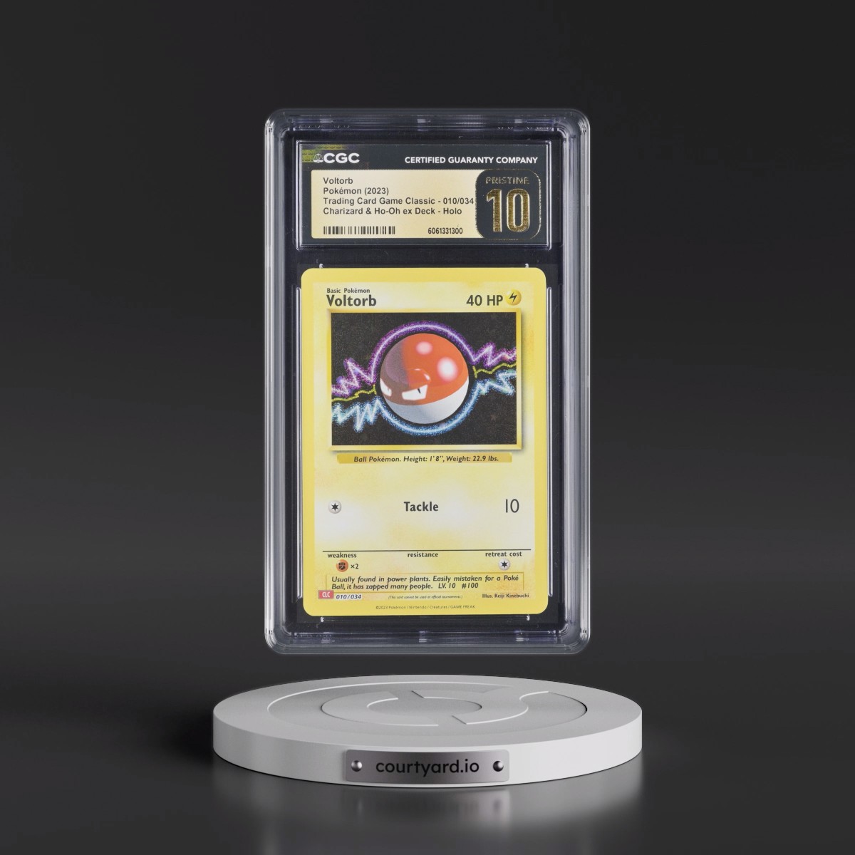 2023 Trading Card Game Classic - CLV, CLC, CLB #010/034 Voltorb - Charizard & Ho-Oh ex Deck - CLC Holo (CGC 10 PRISTINE)