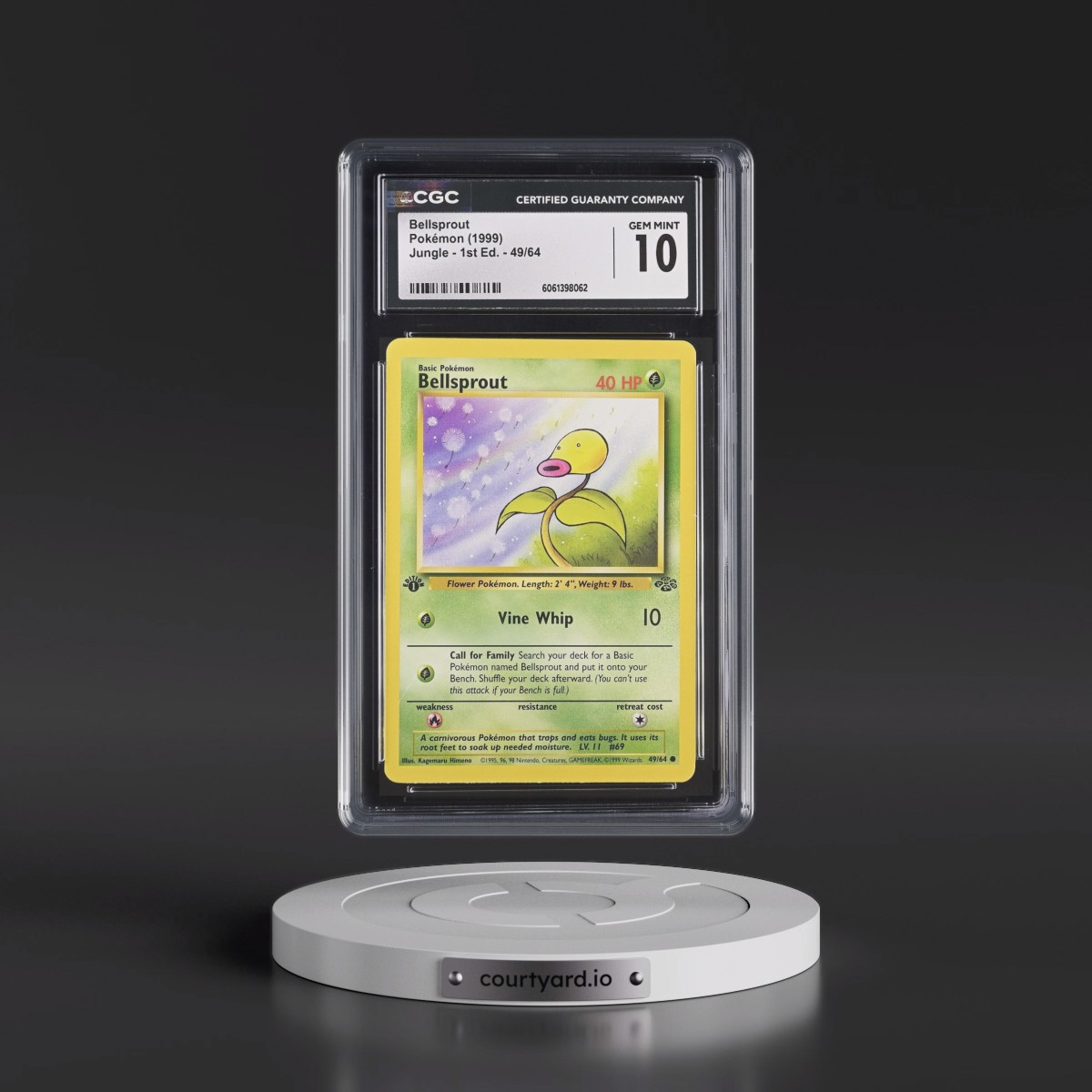 1999 Jungle #49/64 Bellsprout - 1st Edition 1st Edition (CGC 10 GEM MINT)