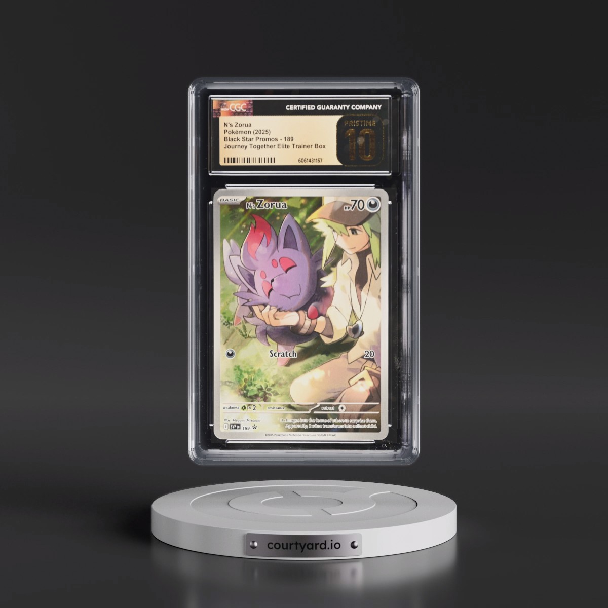 2025 Pokémon Svp EN-SV Black Star Promo #189 N's Zorua - Journey Together Elite Trainer Box (CGC 10 PRISTINE)