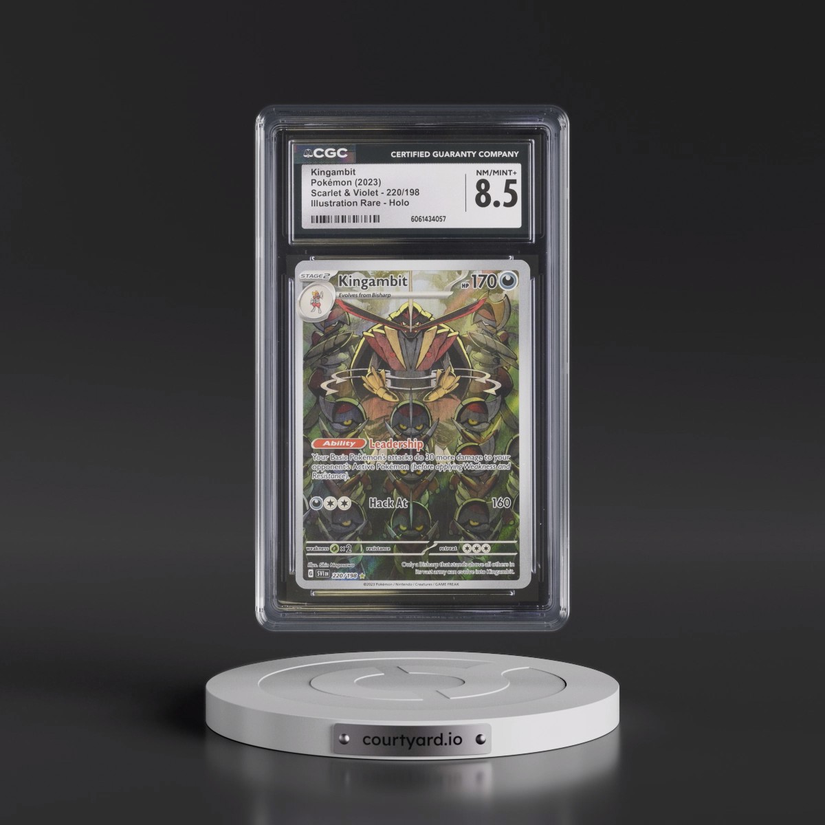 2023 Scarlet & Violet #220/198 Kingambit - Illustration Rare Holo (CGC 8.5 NM-MT+)