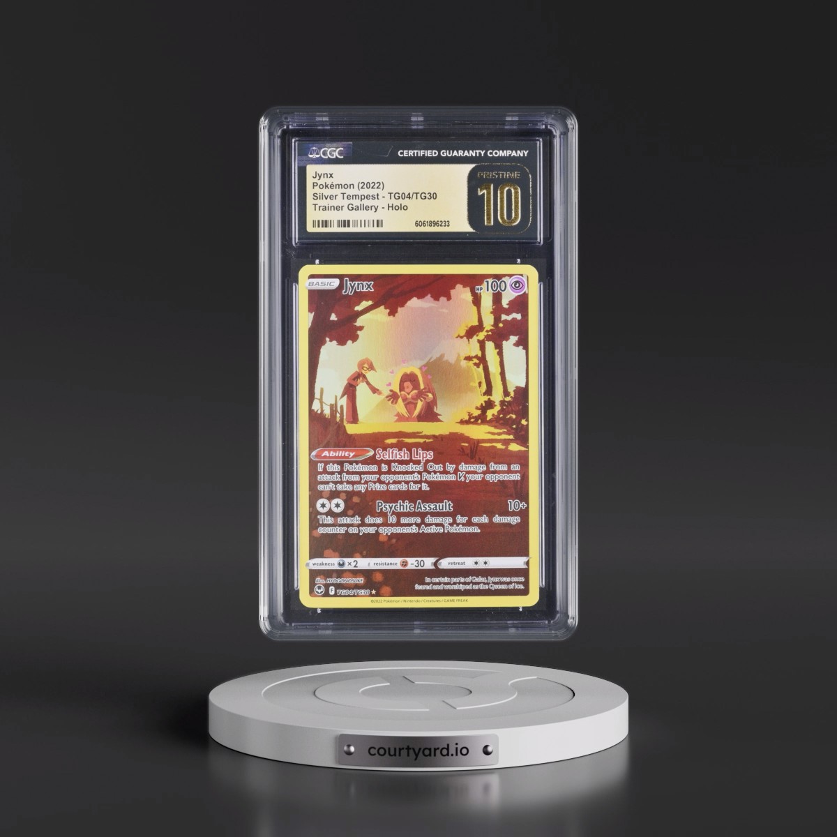 2022 Silver Tempest Jynx - Trainer Gallery Holo #TG04/TG30 CGC 10