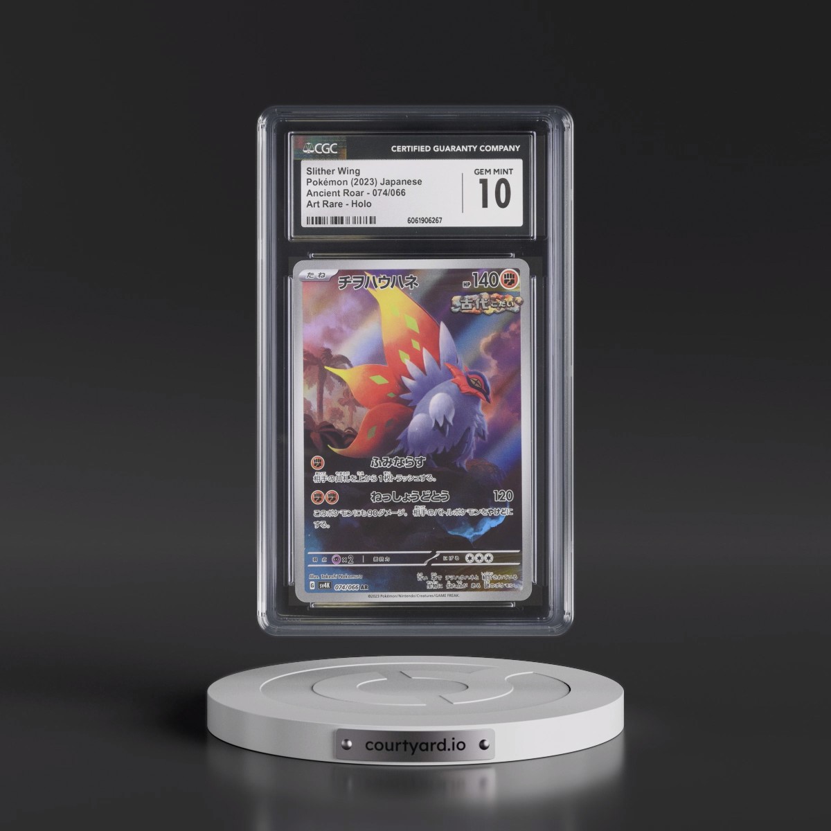 2023 Pokémon Sv4k-Ancient Roar #074 Slither Wing - Art Rare (CGC 10 GEM MINT)