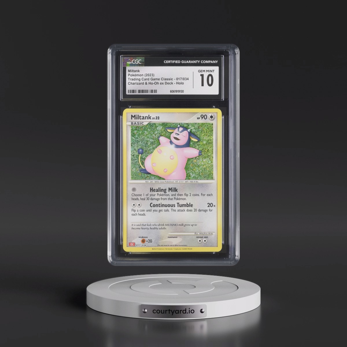 2023 Trading Card Game Classic - CLV, CLC, CLB #017/034 Miltank - Charizard & Ho-Oh ex Deck - CLC Holo (CGC 10 GEM MINT)