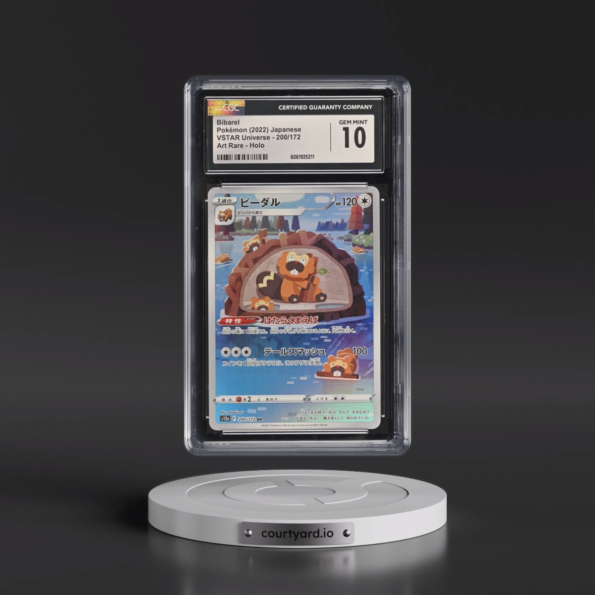 2022 VSTAR Universe #200/172 Bibarel - Art Rare Holo (CGC 10 GEM MINT)