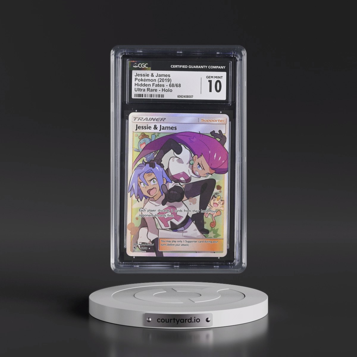 2019 Hidden Fates #68/68 Jessie &amp; James - Ultra Rare Holo (CGC 10 GEM MINT)