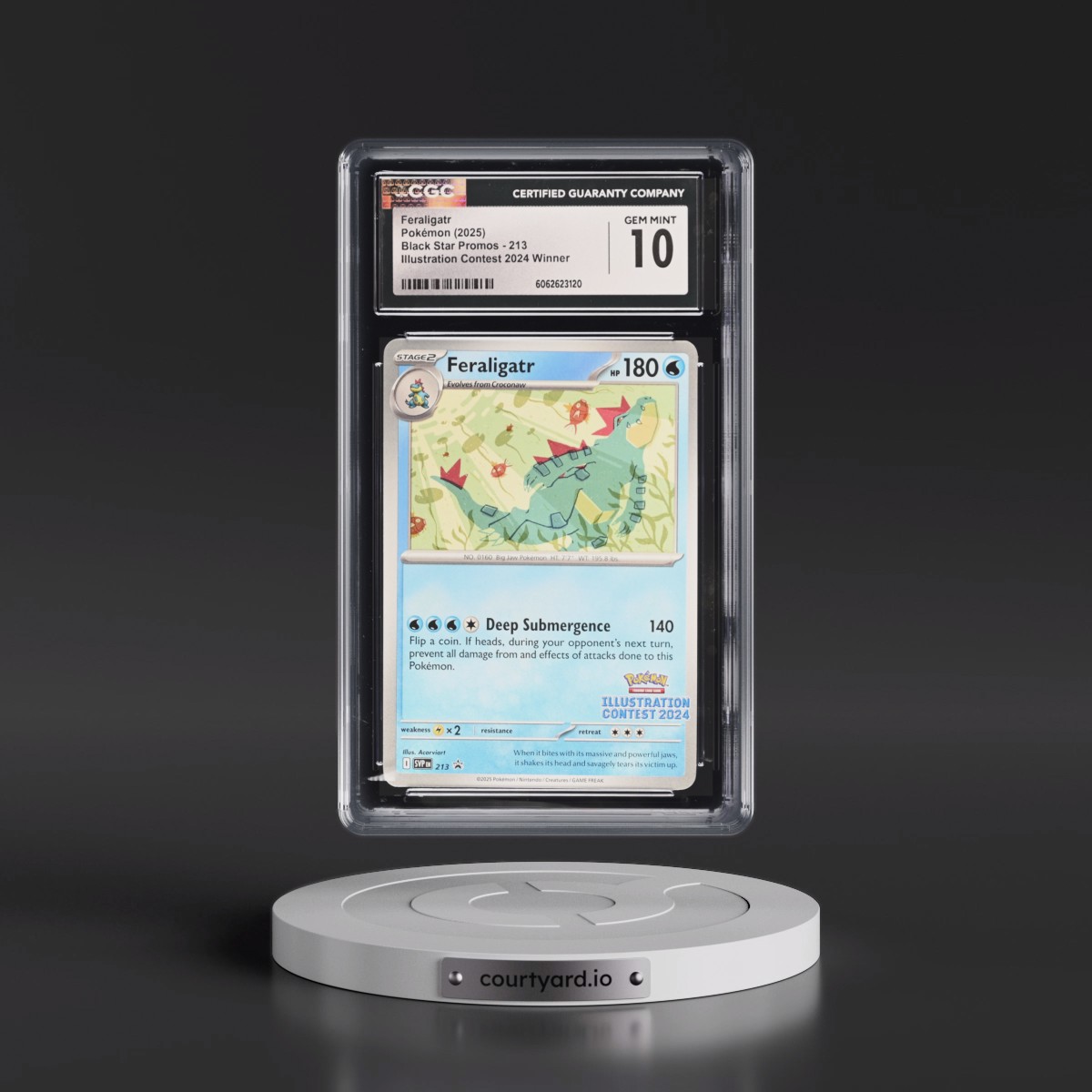 2023 Black Star Promos - Scarlet & Violet SVP EN Feraligatr - Illustration Contest 2024 Winner #213 CGC 10