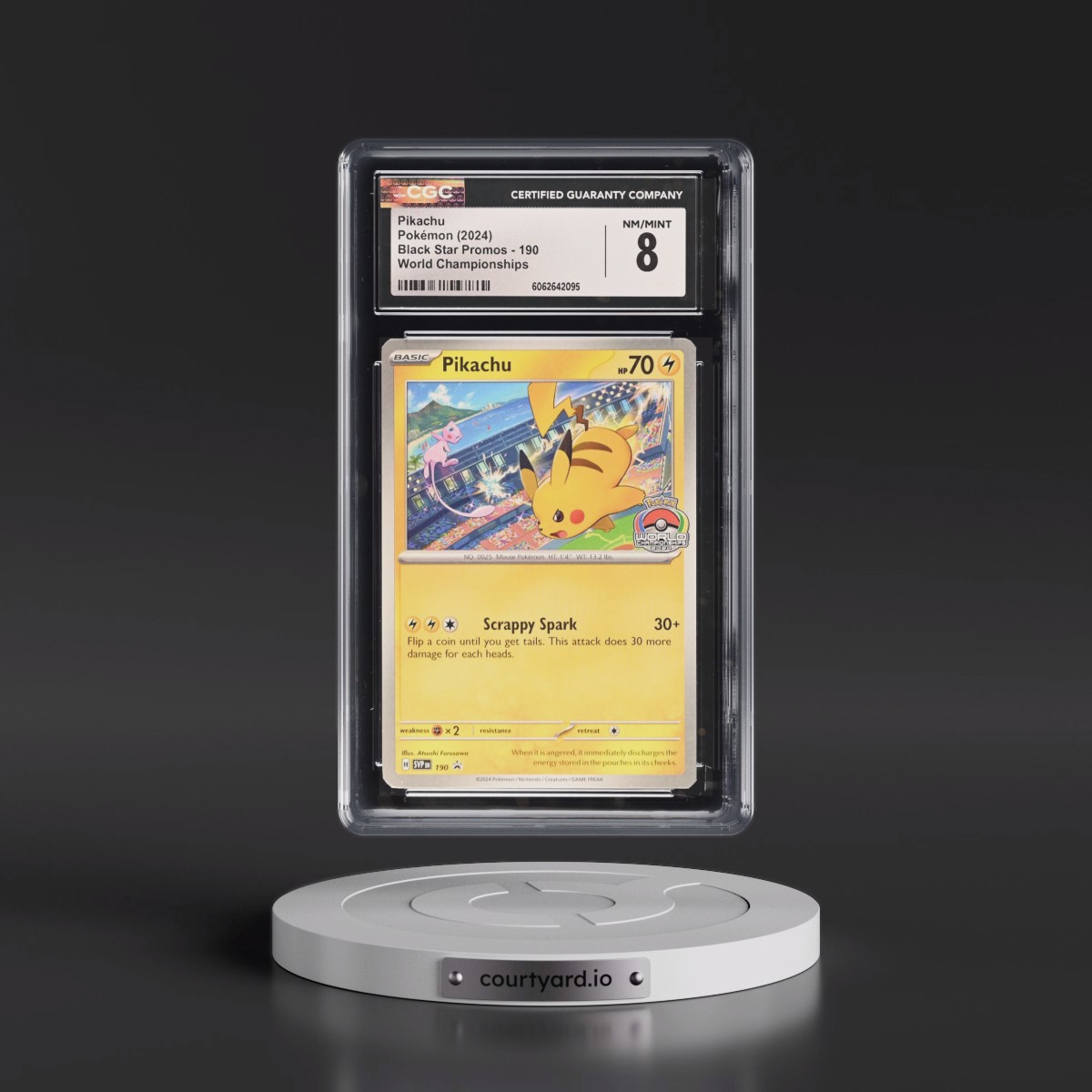 2023 Black Star Promos - Scarlet & Violet SVP EN #190 Pikachu - World Championships (CGC 8 NM-MT)