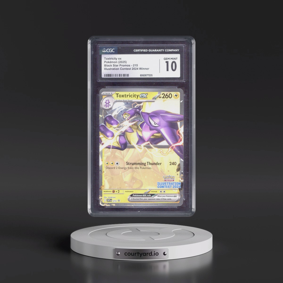 2023 Black Star Promos - Scarlet & Violet SVP EN #215 Toxtricity ex - Illustration Contest 2024 Winner (CGC 10 GEM MINT)
