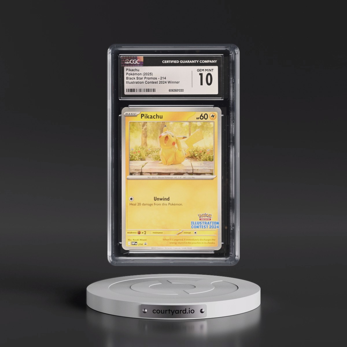2023 Black Star Promos - Scarlet & Violet SVP EN #214 Pikachu - Illustration Contest 2024 Winner (CGC 10 GEM MINT)