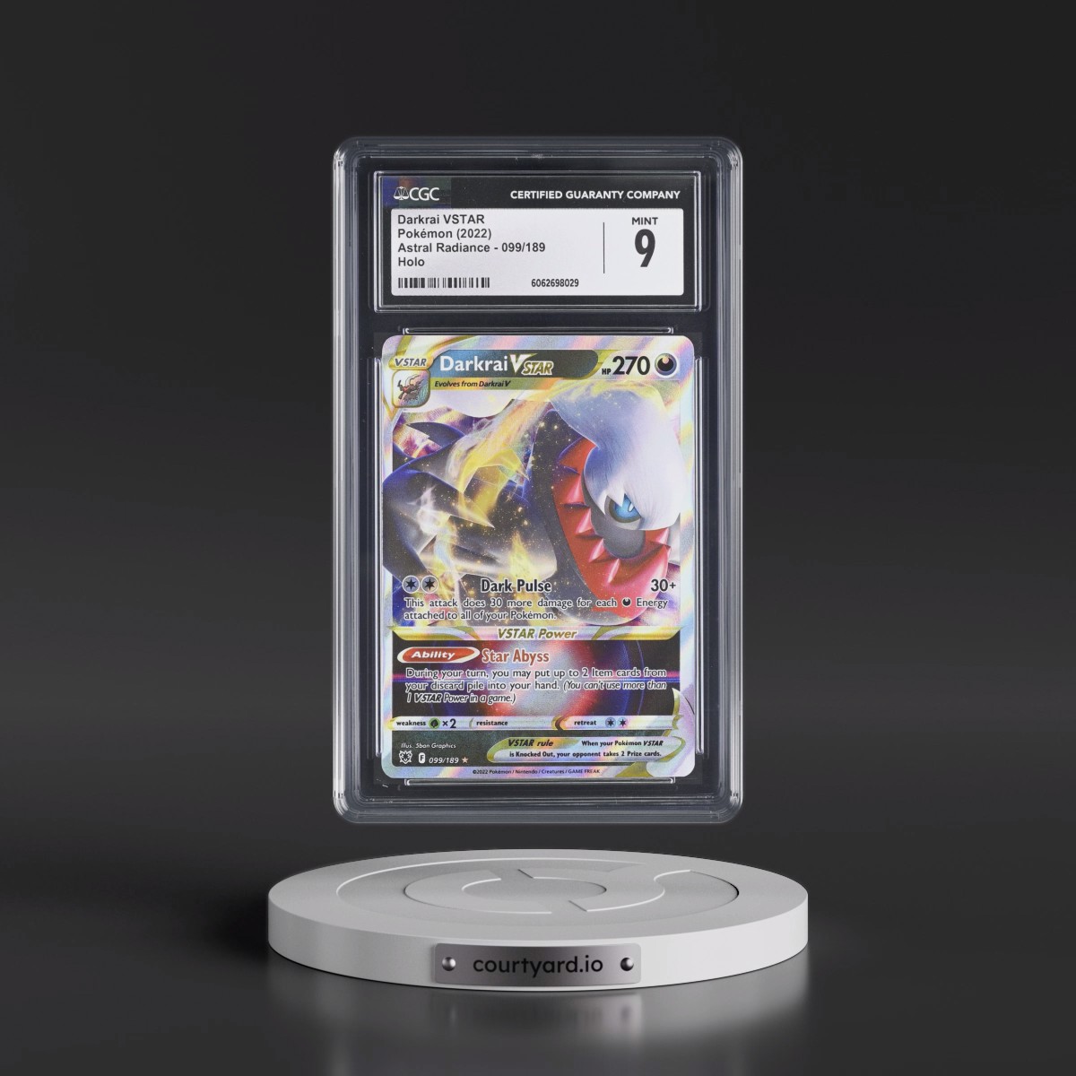 Astral Radiance #099/189 Darkrai VSTAR - Holo (CGC 9 MINT)
