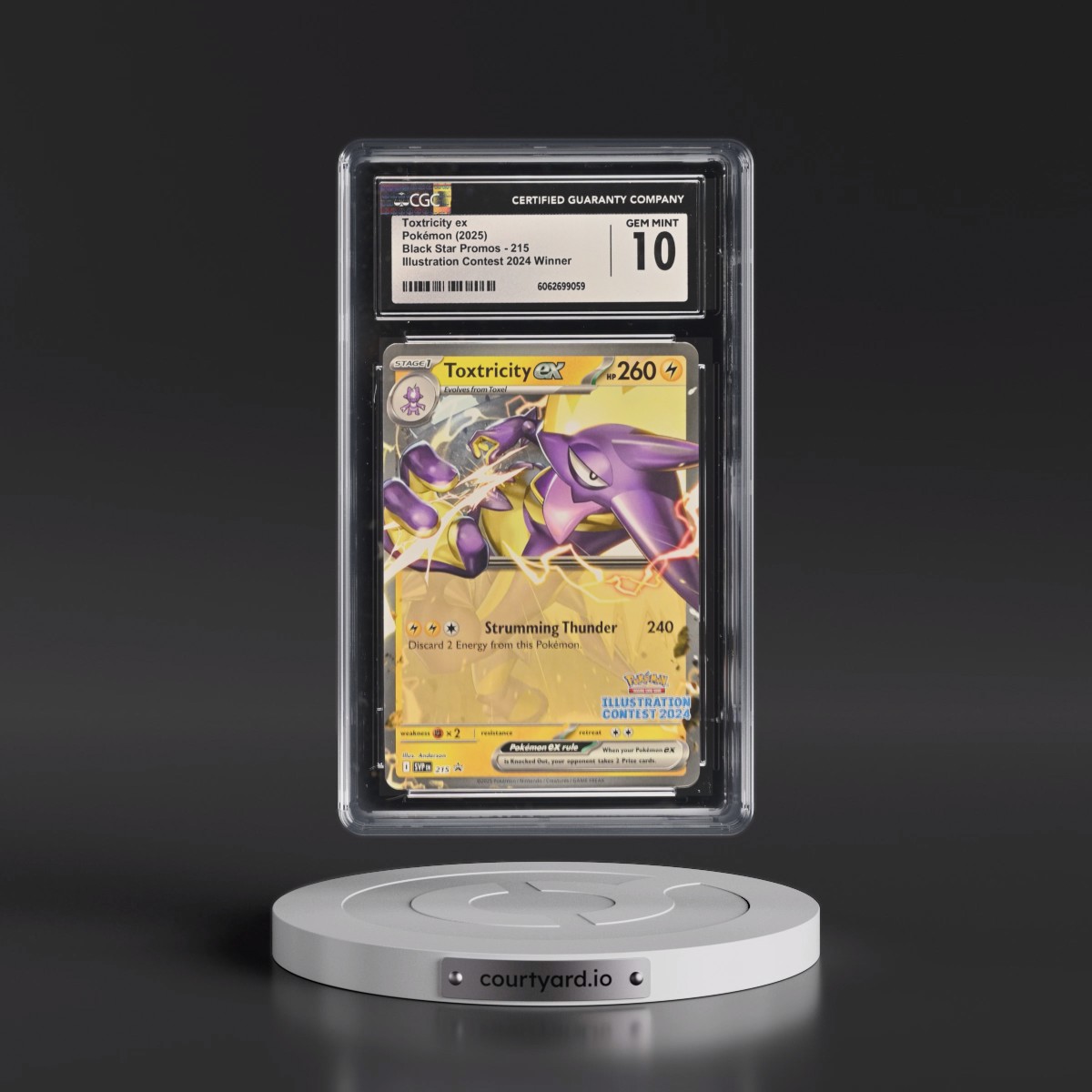 2023 Black Star Promos - Scarlet & Violet SVP EN #215 Toxtricity ex - Illustration Contest 2024 Winner (CGC 10 GEM MINT)