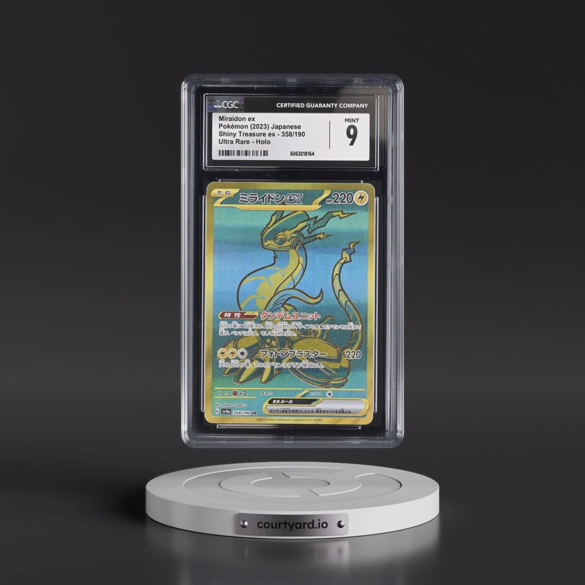 2023 Shiny Treasure ex #358/190 Miraidon ex - Ultra Rare Holo (CGC 9 MINT)
