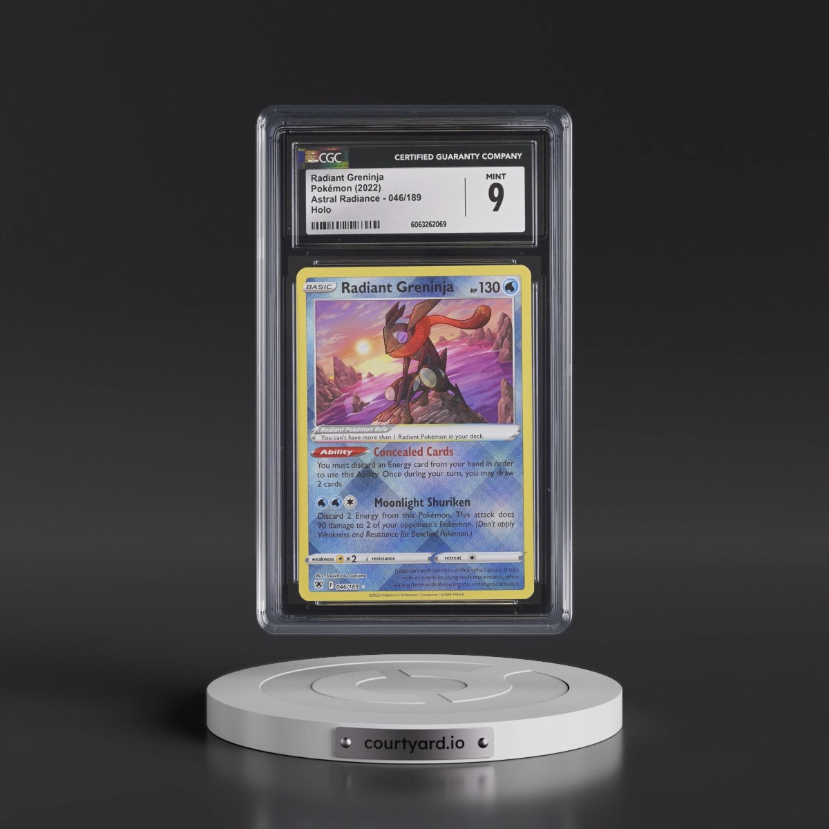 Astral Radiance #046/189 Radiant Greninja - Holo (CGC 9 MINT)