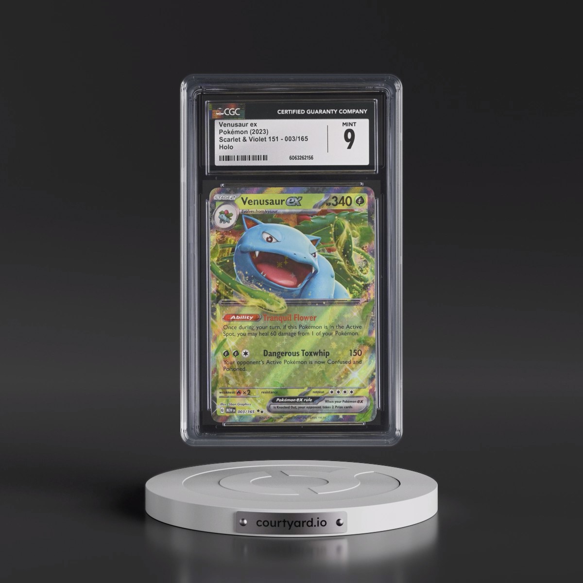 2023 Scarlet & Violet 151 - MEW EN #003/165 Venusaur ex - Holo (CGC 9 MINT)