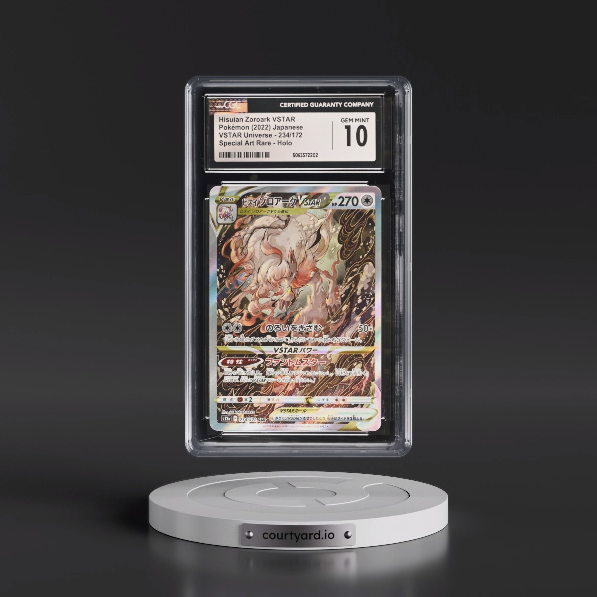 2022 VSTAR Universe #234/172 Hisuian Zoroark VSTAR - Special Art Rare Holo (CGC 10 GEM MINT)