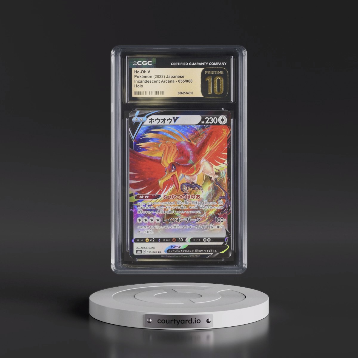 2022 Incandescent Arcana #055/068 Ho-Oh V - Holo (CGC 10 PRISTINE)
