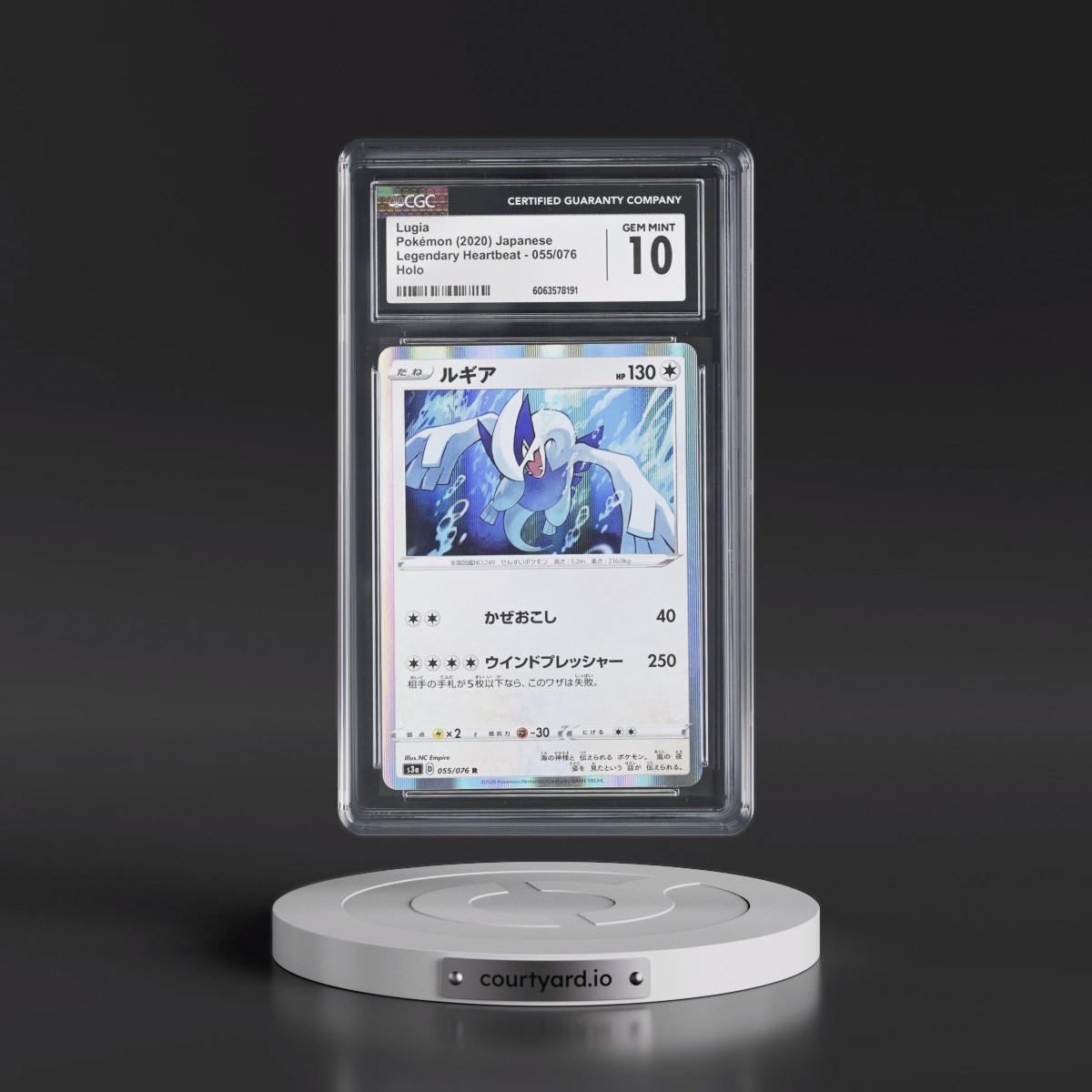 2020 Legendary Heartbeat #055/076 Lugia - Holo (CGC 10 GEM MINT)